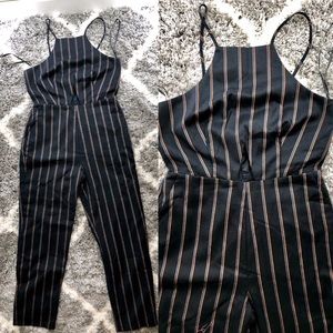 Striped Jumpsuit NWOT